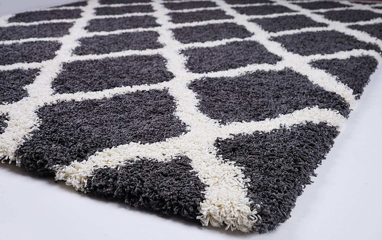 Pierre Cardin Home Shag Collection Trellis Area Rugs